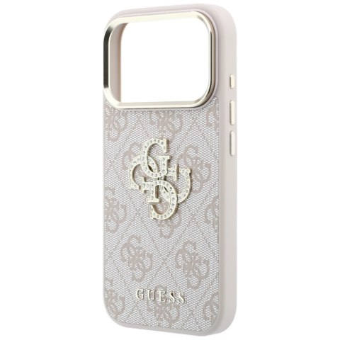 Etui Guess 4G & Big Strass Logo doi Phone 18 Pro / 17 Pro różowy