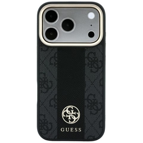 Etui Guess 4G with Stripe Round and Classic Logos Mag Safe do i Phone 18 Pro / 17 Pro czarny
