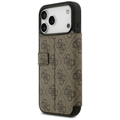 Etui Guess Book 4G Metal Logo do i Phone 18 Pro Max / 17 Pro Max brązowy
