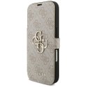 Etui Guess Book 4G Metal Logo do i Phone18 Pro / 17 Pro różowy