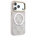 Etui Guess Ring Stand 360 4G Classic Logo Mag Safe do i Phone 18 Pro Max / 17 Pro Max różowy
