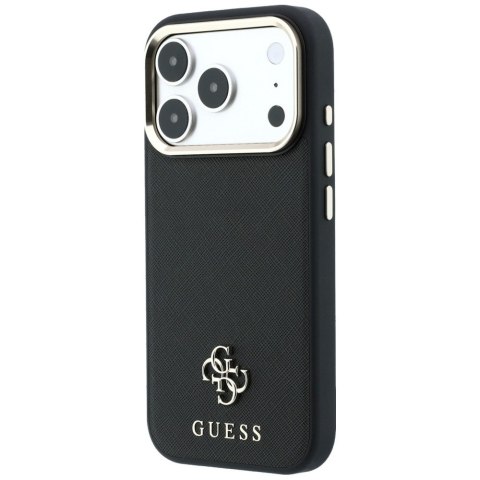 Etui Guess Saffiano Small 4G & Classic Logo Mag Safe do i Phone 18 Pro Max / 17 Pro Max czarny