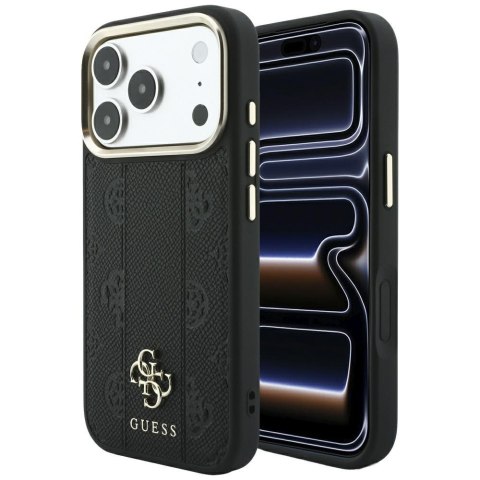 Etui Guess Stripe Peony 4G Logo Mag Safe do i Phone 18 Pro Max / 17 Pro Max czarny