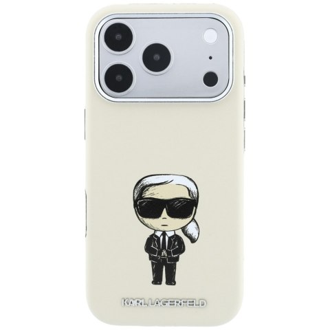 Etui Karl Lagerfeld Smooth Ikonik Sketch Mag Safe do i Phone 18 Pro / 17 Pro beżowy