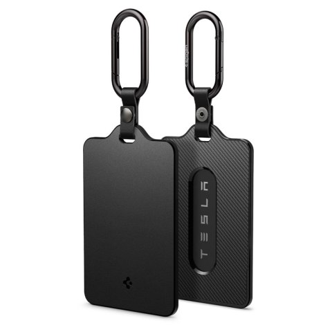 Brelok / Etui na Kartę Kluczyk Spigen TO243 do Tesla Model 3 / Y / S / X - Czarny (Black)