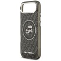 Etui Karl Lagerfeld IML Glitter Karl & Choupette Heads Logo Mag Safe do i Phone Air czarny