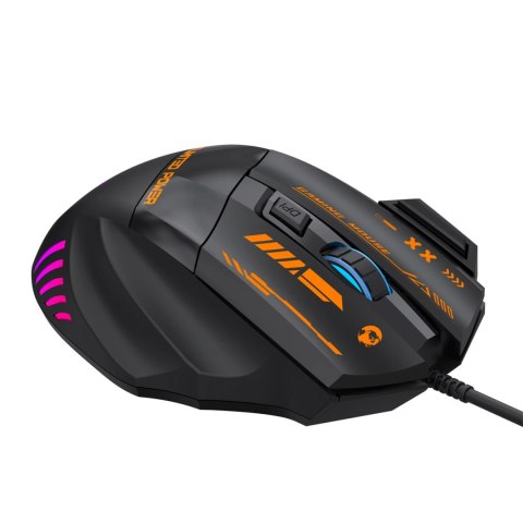 Mysz przewodowa Wozinsky WMGK-1179W gamingowa optyczna 7200 DPI z podświetleniem - czarna