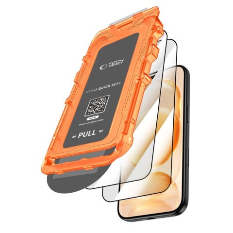 Szkło hartowane Tech-Protect Quick Set+ 2-pack iPhone 17 Pro / 18 Pro czarne