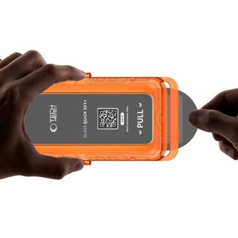 Szkło hartowane Tech-Protect Quick Set+ 2-pack iPhone 17 Pro / 18 Pro czarne