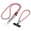 Tech-Protect C10S Rope Crossbody & Wrist brudny róż/tytanowy