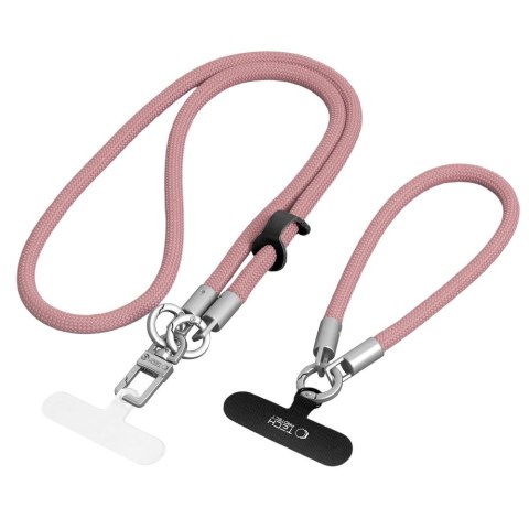Tech-Protect C10S Rope Crossbody & Wrist brudny róż/tytanowy
