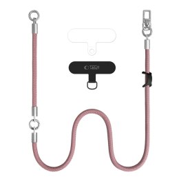 Tech-Protect C10S Rope Crossbody & Wrist brudny róż/tytanowy