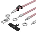 Tech-Protect C10S Rope Crossbody & Wrist brudny róż/tytanowy