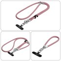Tech-Protect C10S Rope Crossbody & Wrist brudny róż/tytanowy