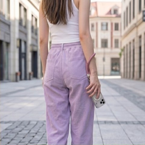 Tech-Protect C10S Rope Crossbody & Wrist brudny róż/tytanowy