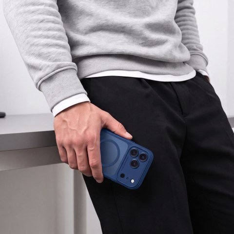 Tech-Protect MagPeak MagSafe CC iPhone 17 Pro / 18 Pro matowe ciemnoniebieskie