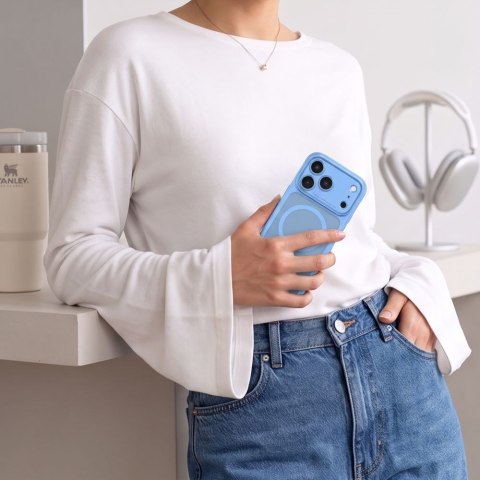 Tech-Protect MagPeak MagSafe CC iPhone 17 Pro / 18 Pro matowe jasnoniebieskie
