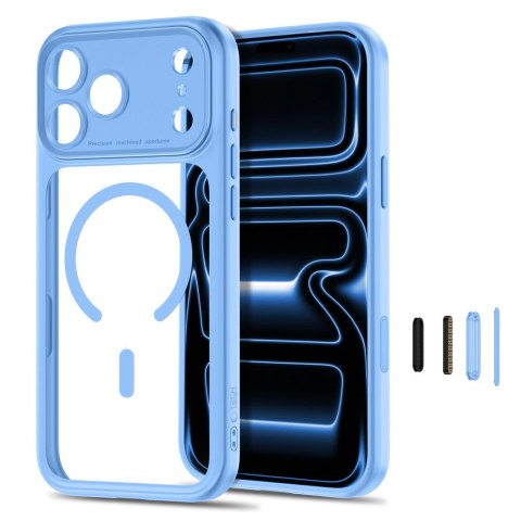 Tech-Protect MagPeak MagSafe CC iPhone 17 Pro Max / 18 Pro Max jasnoniebieskie/bezbarwne