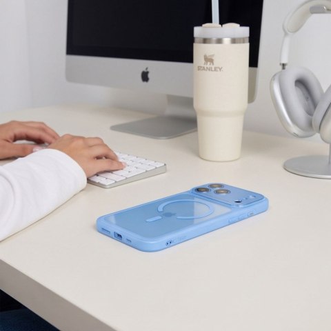 Tech-Protect MagPeak MagSafe CC iPhone 17 Pro Max / 18 Pro Max jasnoniebieskie/bezbarwne
