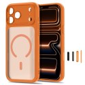 Tech-Protect MagPeak MagSafe CC iPhone 17 Pro Max / 18 Pro Max matowe kosmiczny pomarańczowy