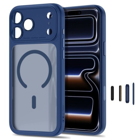 Tech-Protect MagPeak MagSafe CC iPhone 17 Pro Max / 18 Pro Max matowe ciemnoniebieskie