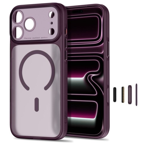 Tech-Protect MagPrime MagSafe CC iPhone 17 Pro Max / 18 Pro Max matowy ciemnowiśniowy