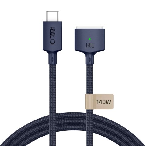 Kabel Tech-Protect MMC01 UltraBoost Magnetic MacBook USB-C do MagSafe 3 140W 300cm ciemnogranatowy