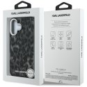 Etui Karl Lagerfeld IML Leopard Pattern Mag Safe do i Phone 16 czarny