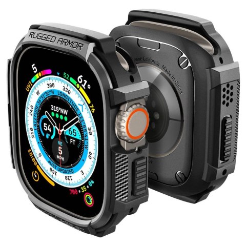 Etui SPIGEN Rugged Armor Apple Watch ULTRA 1 / 2 (49 Mm) matowy czarny