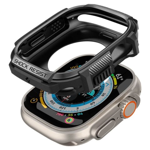 Etui SPIGEN Rugged Armor Apple Watch ULTRA 1 / 2 (49 Mm) matowy czarny