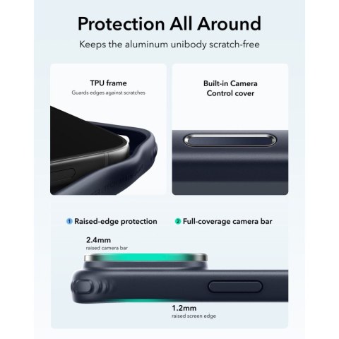 Etui ESR Classic Hybrid z podpórką i MagSafe do iPhone 17 Pro / 18 Pro - frosted blue