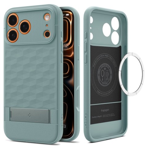 Etui Spigen Parallax S Mag z MagSafe do iPhone 17 Pro Max - sage green
