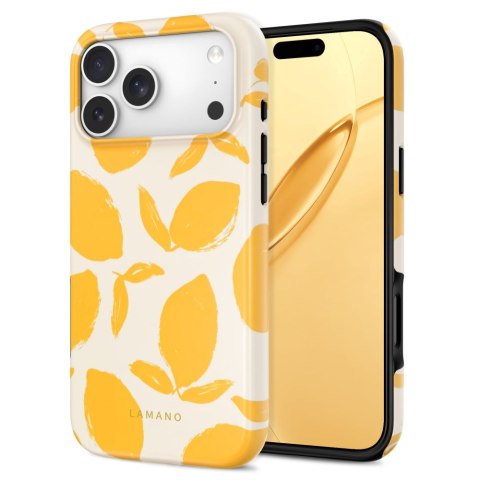 Etui Tech-Protect Lamano z MagSafe do iPhone 17 Pro / 18 Pro - lemon haze