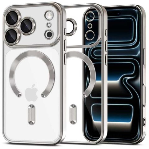 Etui TECH-PROTECT Magflex MAGSAFE iPhone 17 PRO MAX błyszczący srebrny