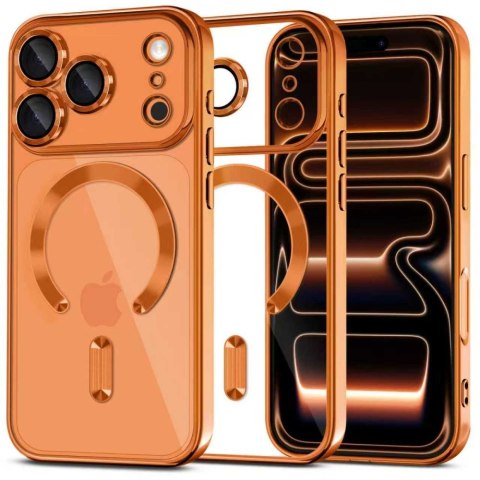 Etui TECH-PROTECT Magflex MAGSAFE iPhone 17 PRO błyszczący kosmiczny pomarańczowy