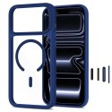 Etui TECH-PROTECT Magone MAGSAFE CC + Glass 2-pack iPhone 17 PRO MAX / 18 PRO MAX głęboki niebieski / przeźroczysty