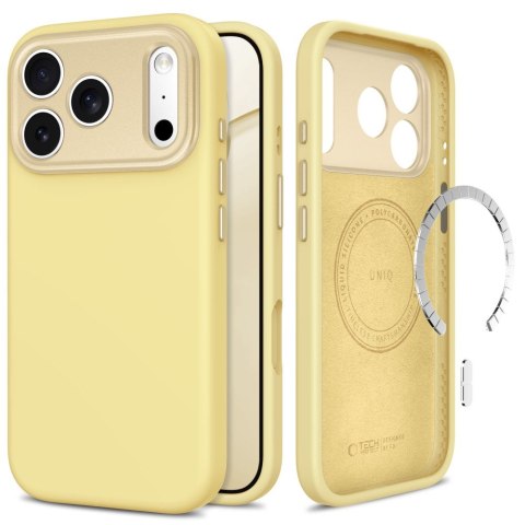 Etui Tech-Protect Uniq MagSafe CC do iPhone 17 Pro / 18 Pro - mellow yellow
