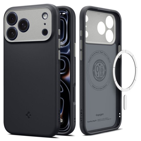 Etui spigen nano pop magsafe iphone 17 pro / 18 pro black sesame