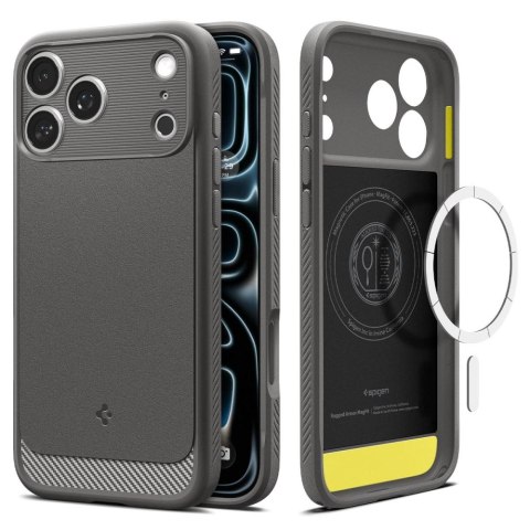Etui spigen rugged armor magsafe iphone 17 pro / 18 pro grey