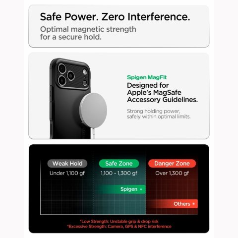 Etui spigen tough armor t magsafe iphone 17 pro / 18 pro black