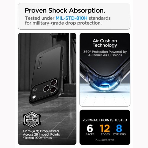 Etui spigen tough armor t magsafe iphone 17 pro / 18 pro black