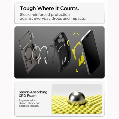 Etui spigen tough armor t magsafe iphone 17 pro max / 18 pro max gunmetal