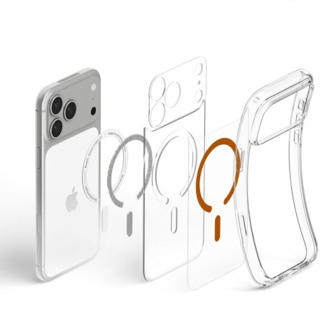 Etui spigen ultra hybrid magsafe iphone 17 pro / 18 pro clear/orange