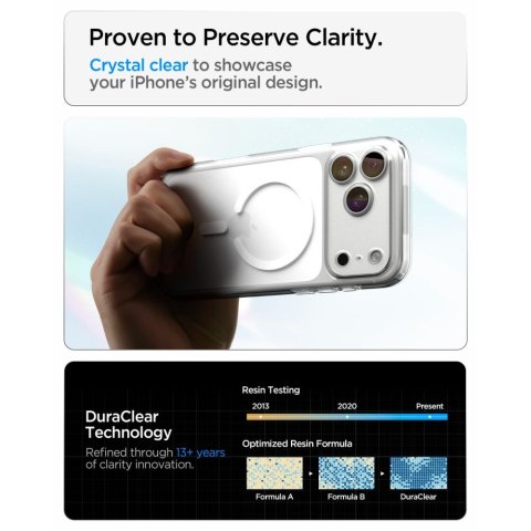 Etui spigen ultra hybrid magsafe iphone 17 pro max / 18 pro max clear/white