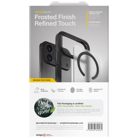 Etui uniq veren do iphone 18 pro / 17 pro magclick charging chalk frost