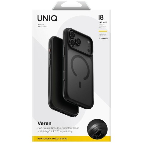 Etui UNIQ Veren do iPhone 18 Pro Max / 17 Pro Max Magclick Charging smoky frost
