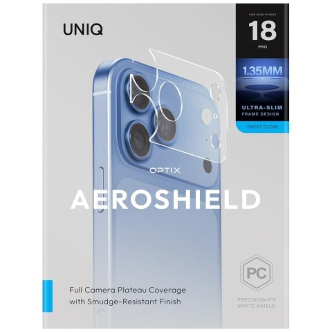 Etui ochrona modułu kamery aparatu uniq optix aeroshield camera module protector do iphone 18 pro przezroczysty
