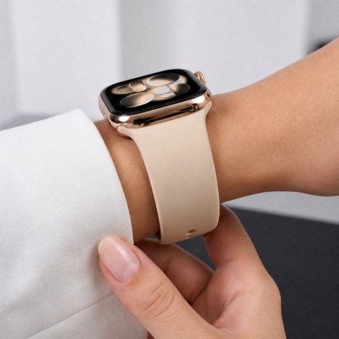 Tech-protect silicone apple watch 8 / 9 / 10 / 11 / 12 / se / ultra (44 / 45 / 46 / 49 mm) walnut