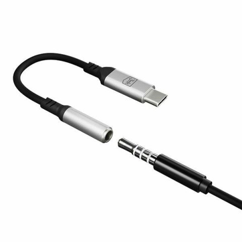 3mk adapter usb-c - jack 3,5 mm dac czarny