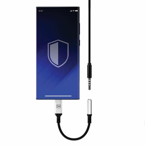 3mk adapter usb-c - jack 3,5 mm dac czarny